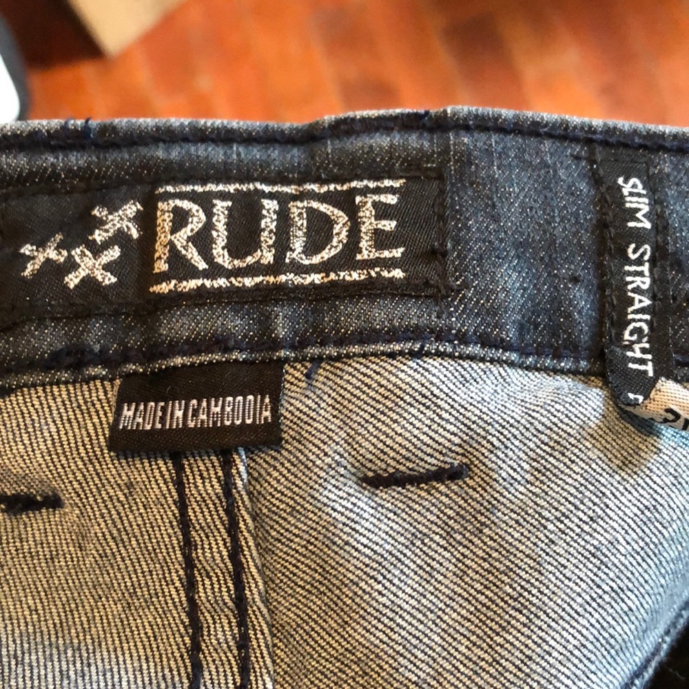 RUDE jeans slim straight w 30 L 32 - Picture 5 of 6